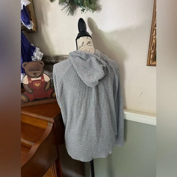 Womens Forever 21 Grey Hoodie L - Picture 3 of 4